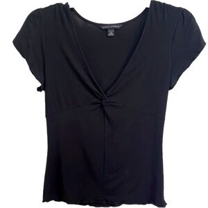 Banana Republic black knotted top